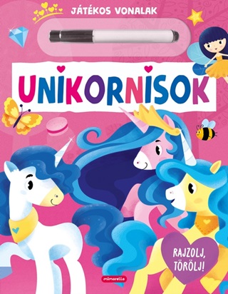- - Unikornisok - Jtkos Vonalak Rajzolj, Trlj!